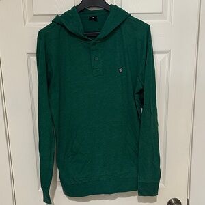 DC Men's Forest Green Hoodie
